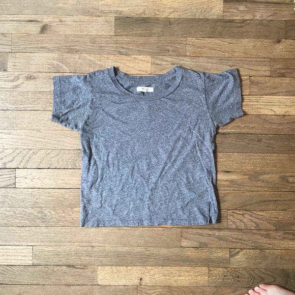 Grey Madewell Baby Tee - Picture 1 of 4